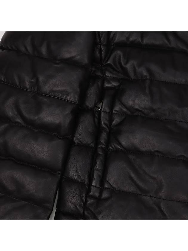 Italian black sheepskin hooded jumper ALJP123 - IKALOOOK - BALAAN 8