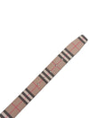 Men's Vintage Check Leather Belt Beige - BURBERRY - BALAAN 10