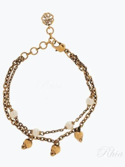 Pearl School Chain Bracelet Gold - ALEXANDER MCQUEEN - BALAAN 2