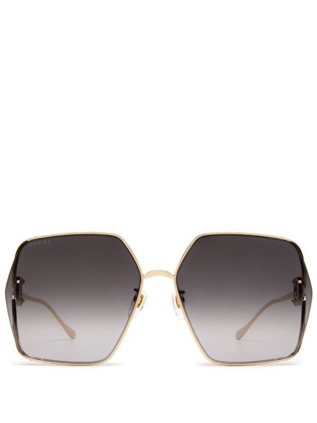 Eyewear Interlocking G Sunglasses Gold - GUCCI - BALAAN 2