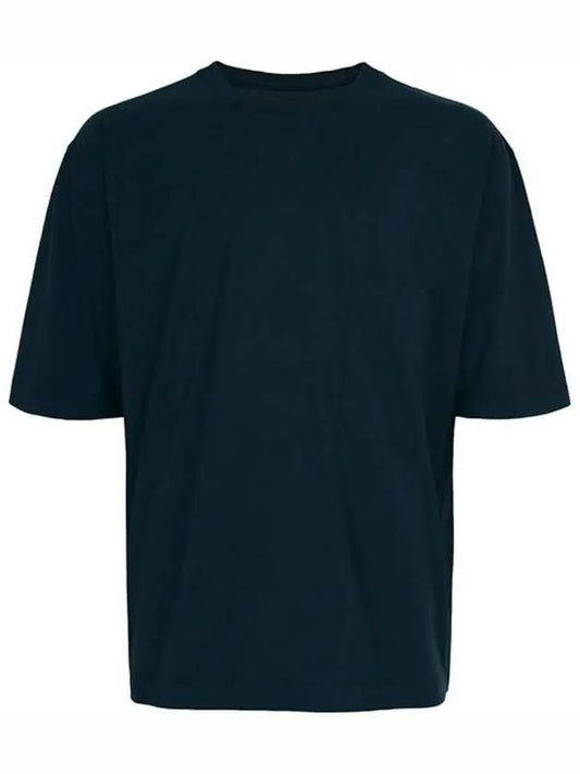 Men's Pigment Dyed Jersey Short Sleeve T-Shirt Dark Sapphire - LEMAIRE - BALAAN 2