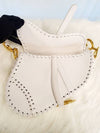 Daol Beomeo Branch Saddle Bag White Stitching M0446CRBW Condition S - DIOR - BALAAN 4