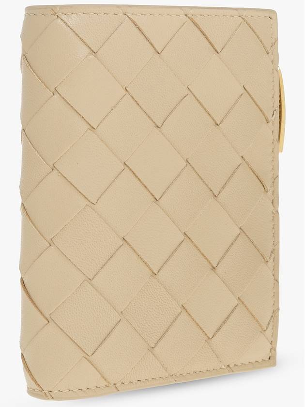 Bottega Veneta Leather Wallet, Women's, Beige - BOTTEGA VENETA - BALAAN 4