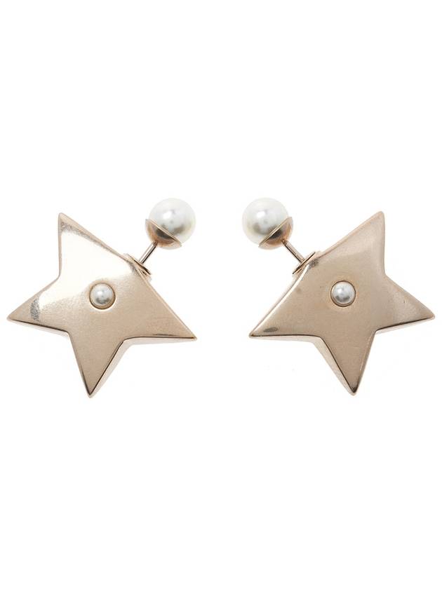 Tribales Star Resin Pearl Earrings Gold - DIOR - BALAAN 3