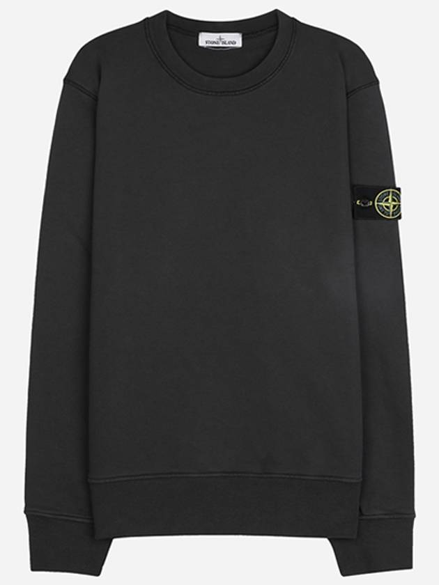 Wappen Patch Garment Dyed Sweatshirt Charcoal - STONE ISLAND - BALAAN 2