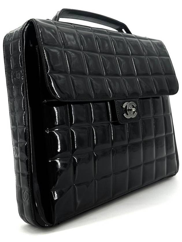 Patent briefcase tote bag - CHANEL - BALAAN 4