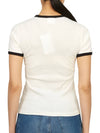 Courr ges 323JTS017JS0093 HERITAGE WHITE Women s Short Sleeve T Shirt - COURREGES - BALAAN 6