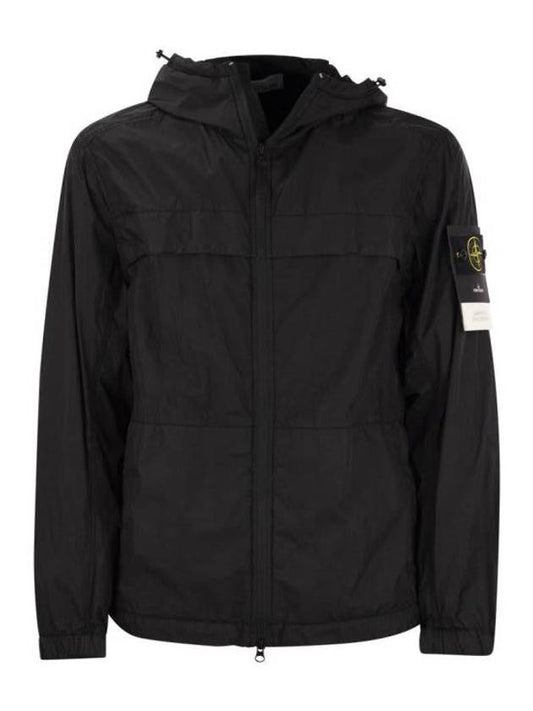 Garment Dyed Crinkle Reps R-Nylon Jacket Black - STONE ISLAND - BALAAN 1