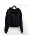 Modern Obstacles Loose Cotton Hoodie Black - OFF WHITE - BALAAN 2