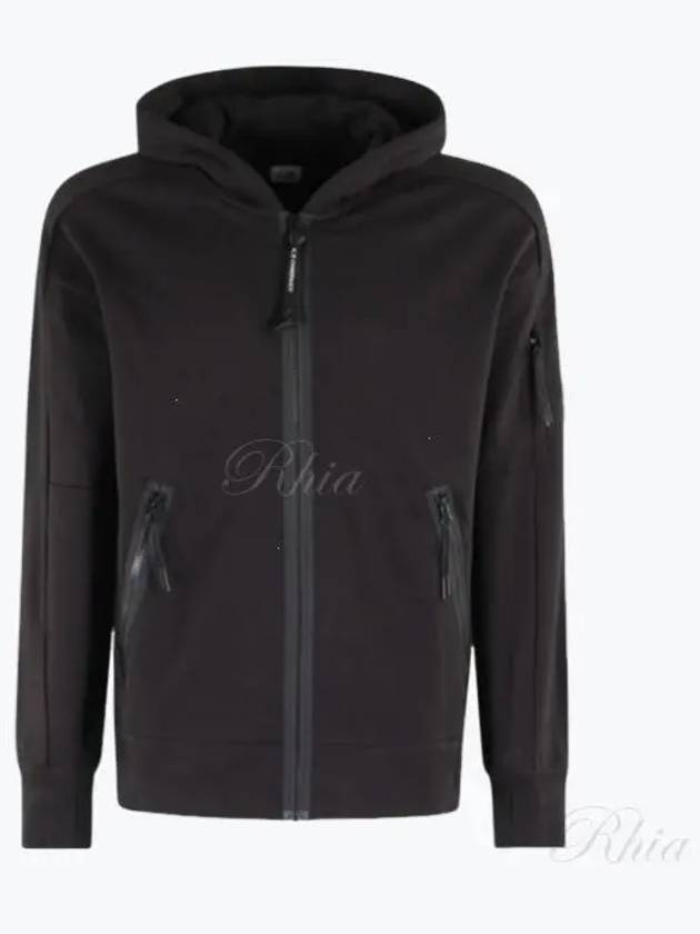 Men's Casual Zip-Up Hoodie Black - CP COMPANY - BALAAN 2