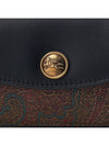 Paisley Compact Half Wallet Black Brown - ETRO - BALAAN 7