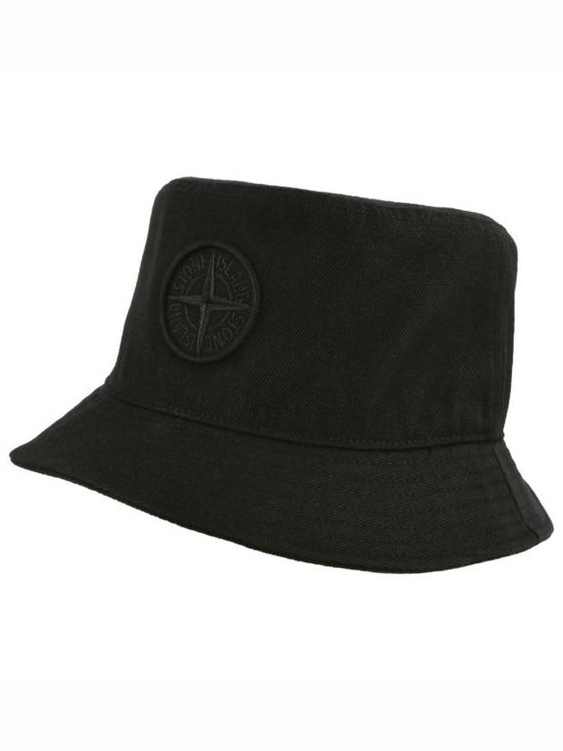 Compass Motif Island Bucket Hat Black - STONE ISLAND - BALAAN 2