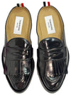 Men's Kilt Varsity Patent Penny Mule Loafer Black - THOM BROWNE - BALAAN 6