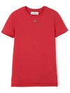 Embroided ORB Peru Short Sleeve T-Shirt Red - VIVIENNE WESTWOOD - BALAAN 2