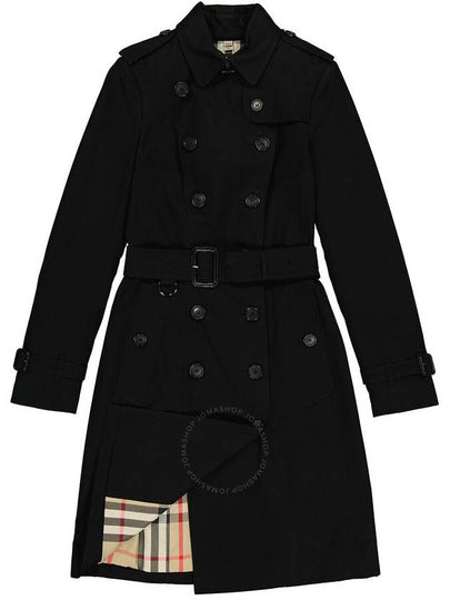 Burberry Black Sandringham Long Double-breasted Trench Coat, Brand Size 4 (US Size 2) - BURBERRY - BALAAN 2