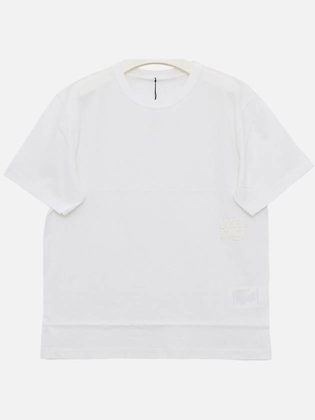 Essential Cotton Short Sleeve T-Shirt White - ALEXANDER WANG - BALAAN 2