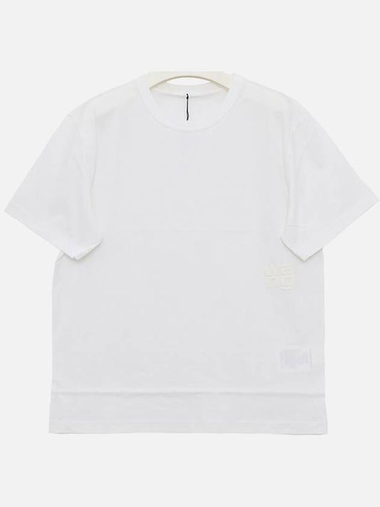 Essential Cotton Short Sleeve T-Shirt White - ALEXANDER WANG - BALAAN 2