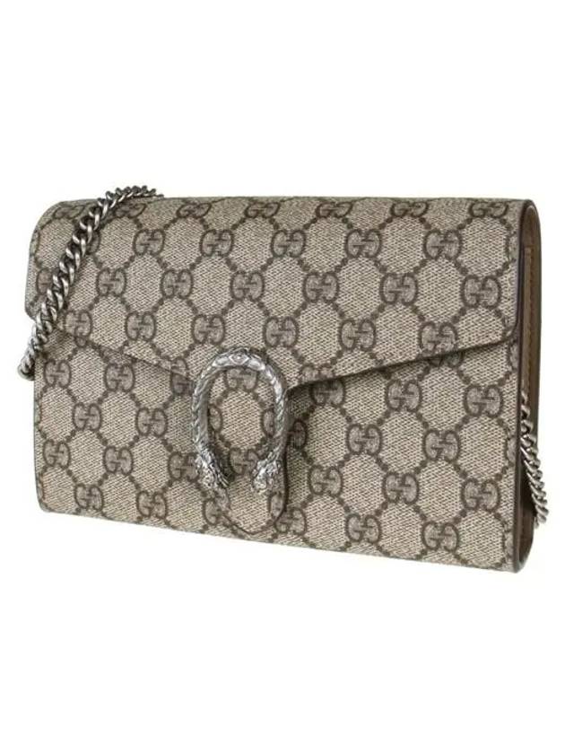 Dionysus GG Chain Shoulder Bag Beige Ebony - GUCCI - BALAAN 3