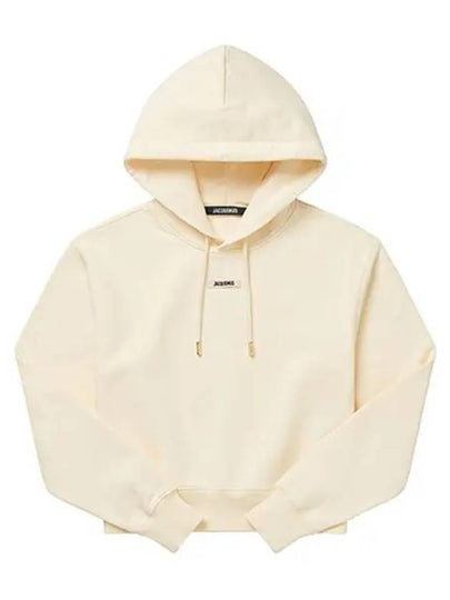 Le Sweatshirt Gros Grain Cotton Hoodie Light Beige - JACQUEMUS - BALAAN 2