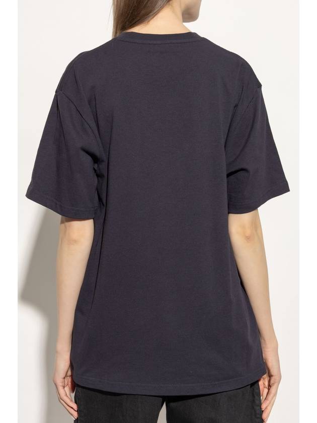 JW Anderson T-shirt With Logo, Women's, Navy Blue - JW ANDERSON - BALAAN 4