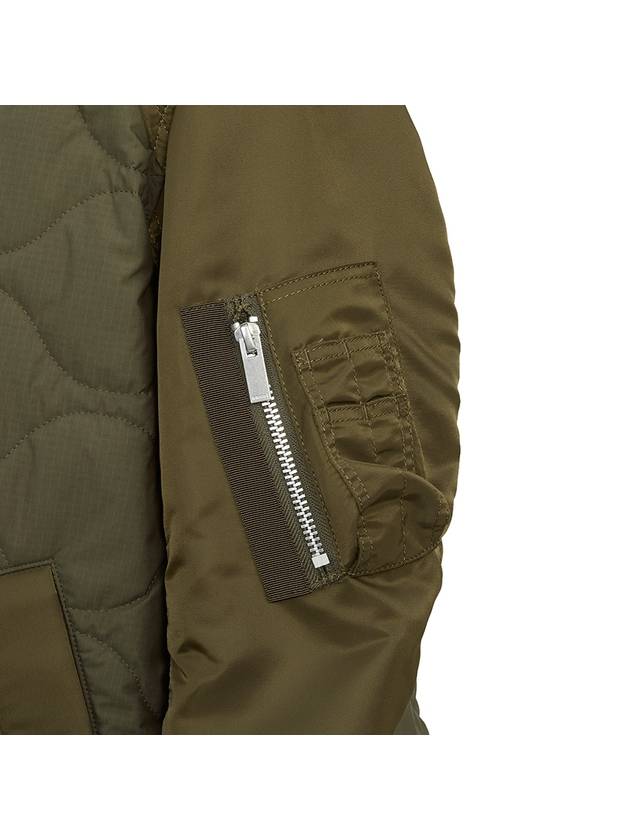 Nylon Twill Ripstop Jacket Green - SACAI - BALAAN 10