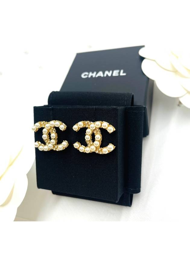 24SS CC logo pearl cubic earrings ABD722B - CHANEL - BALAAN 2