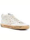 GOLDEN GOOSE Mid Star Classic High Top Sneakers Ivory GMF00122 F003221 15375 - GOLDEN GOOSE - BALAAN