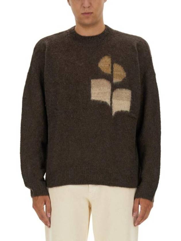 Drany Logo Mohair Knit Top Brown - ISABEL MARANT - BALAAN 2