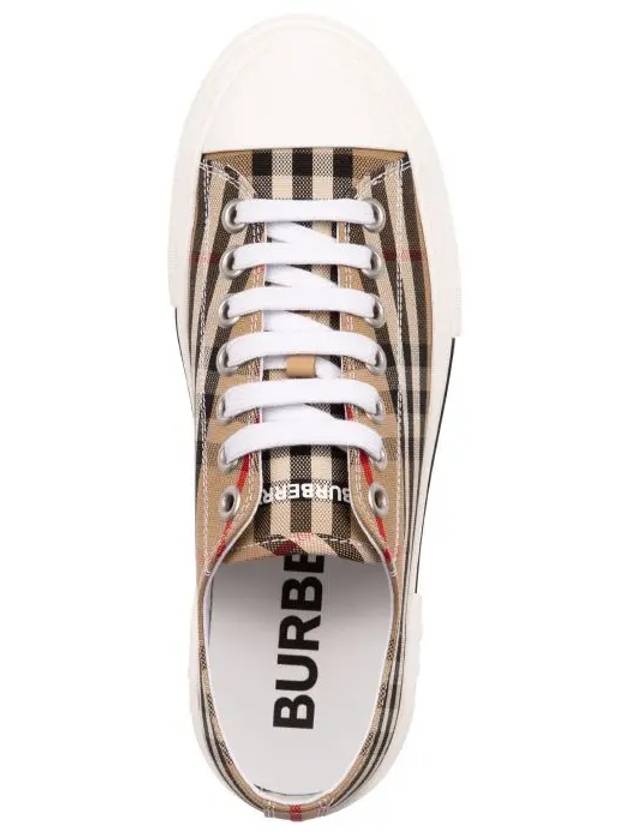 Vintage Check Cotton Sneakers Archive Beige - BURBERRY - BALAAN 5