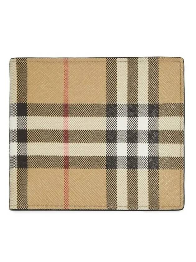 Vintage Check Half Wallet Beige - BURBERRY - BALAAN 1