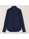 Andrew Cashmere Silk Long Sleeve Shirt Navy - LORO PIANA - BALAAN 2