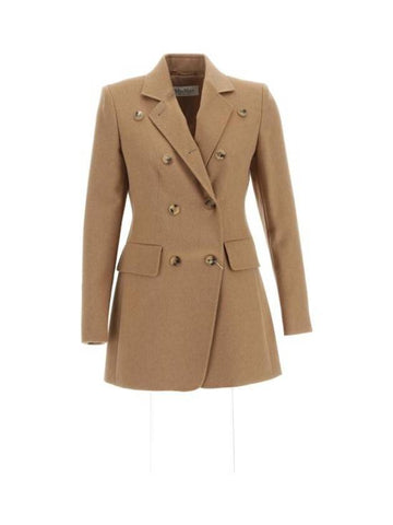 Kartal Double Breasted Camel Wool Jacket Cammello - MAX MARA - BALAAN 1