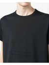 Numeric Embroidered Logo Mako Cotton Short Sleeve T-Shirt Black - MAISON MARGIELA - BALAAN 5