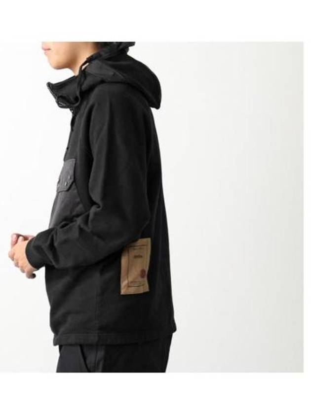 Felpa Chiusa Cappuccio Garment-Dye Hooded Anorak Black - TEN C - BALAAN 2