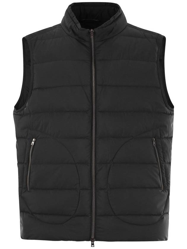 Zip-up Padding Vest Black - HERNO - BALAAN 2