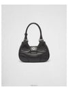 Moon Padded Nappa Leather Shoulder Bag Black - PRADA - BALAAN 6