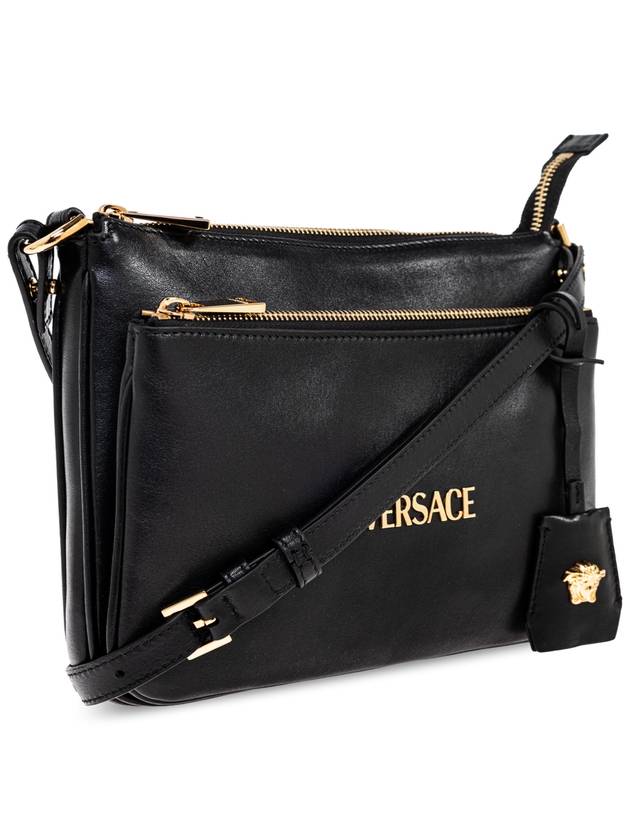 Versace Leather Shoulder Bag, Women's, Black - VERSACE - BALAAN 4