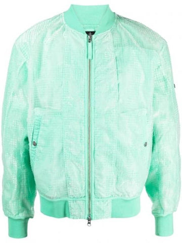 Shadow Project Zipped Bomber Jacket Mint - STONE ISLAND - BALAAN 1