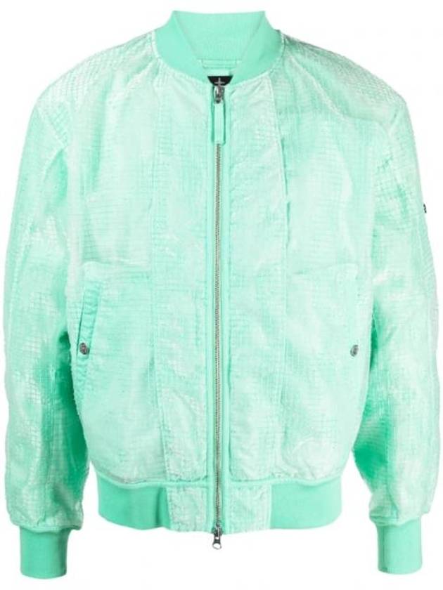 Shadow Project Zipped Bomber Jacket Mint - STONE ISLAND - BALAAN 1