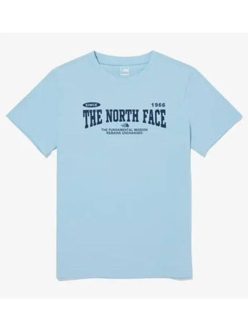 The North Face KIDS Ice Day Short Sleeve Round Tee NT7UQ08S SKB - THE NORTH FACE - BALAAN 1