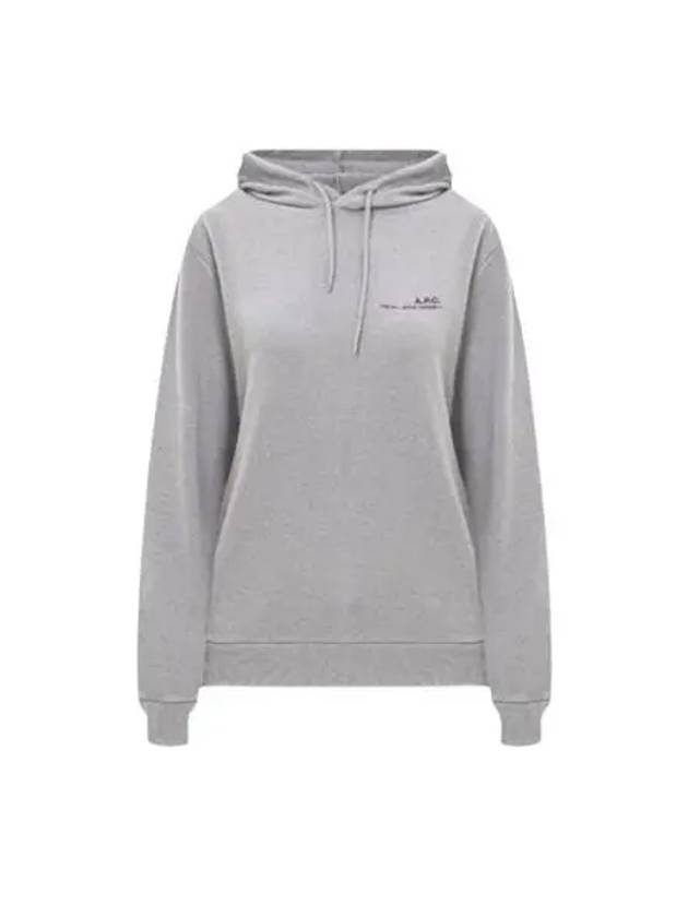 Item Logo Print Hooded Top Grey - A.P.C. - BALAAN 2