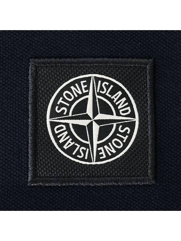 Logo Patch Polo Shirt Blue - STONE ISLAND - BALAAN 5