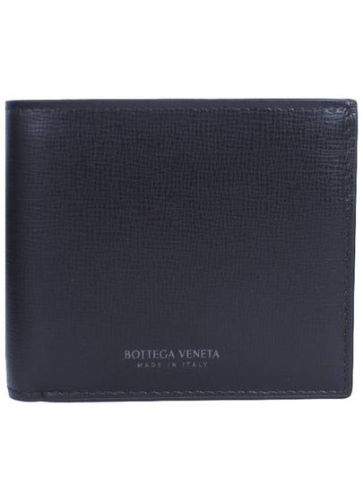 Men's Big Intrecciato Half Wallet Black - BOTTEGA VENETA - BALAAN 2