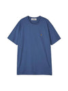 ORB logo embroidered short sleeve t-shirt blue - VIVIENNE WESTWOOD - BALAAN.