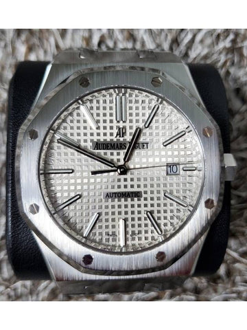 Steel white plate 15400 18 years - AUDEMARS PIGUET - BALAAN 1