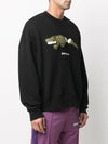 Men's Croco Print Sweatshirt Black - PALM ANGELS - BALAAN.