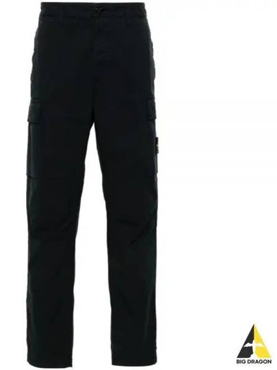 Supima Cotton Twill Stretch TC Straight Pants Navy - STONE ISLAND - BALAAN 2