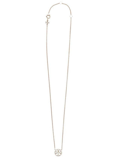 Miller Pave Logo Delicate Necklace Rose - TORY BURCH - BALAAN 2