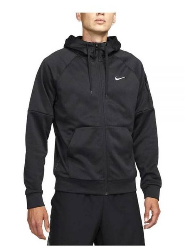 Full Zip-Up Fitness Hooded Jacket Black - NIKE - BALAAN 2