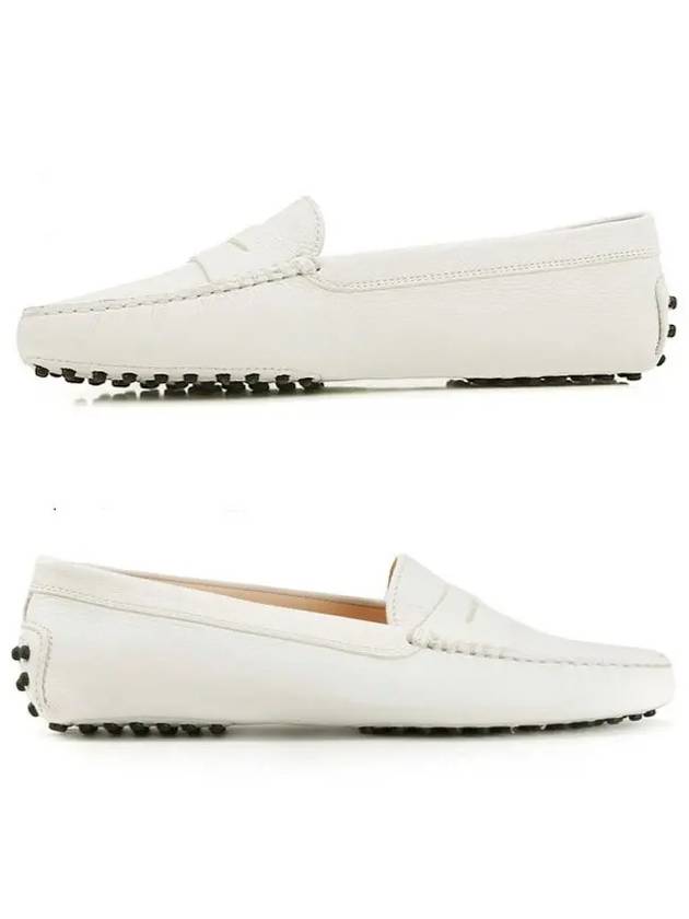 Women's Gommino Leather Driving Shoes White - TOD'S - BALAAN 2